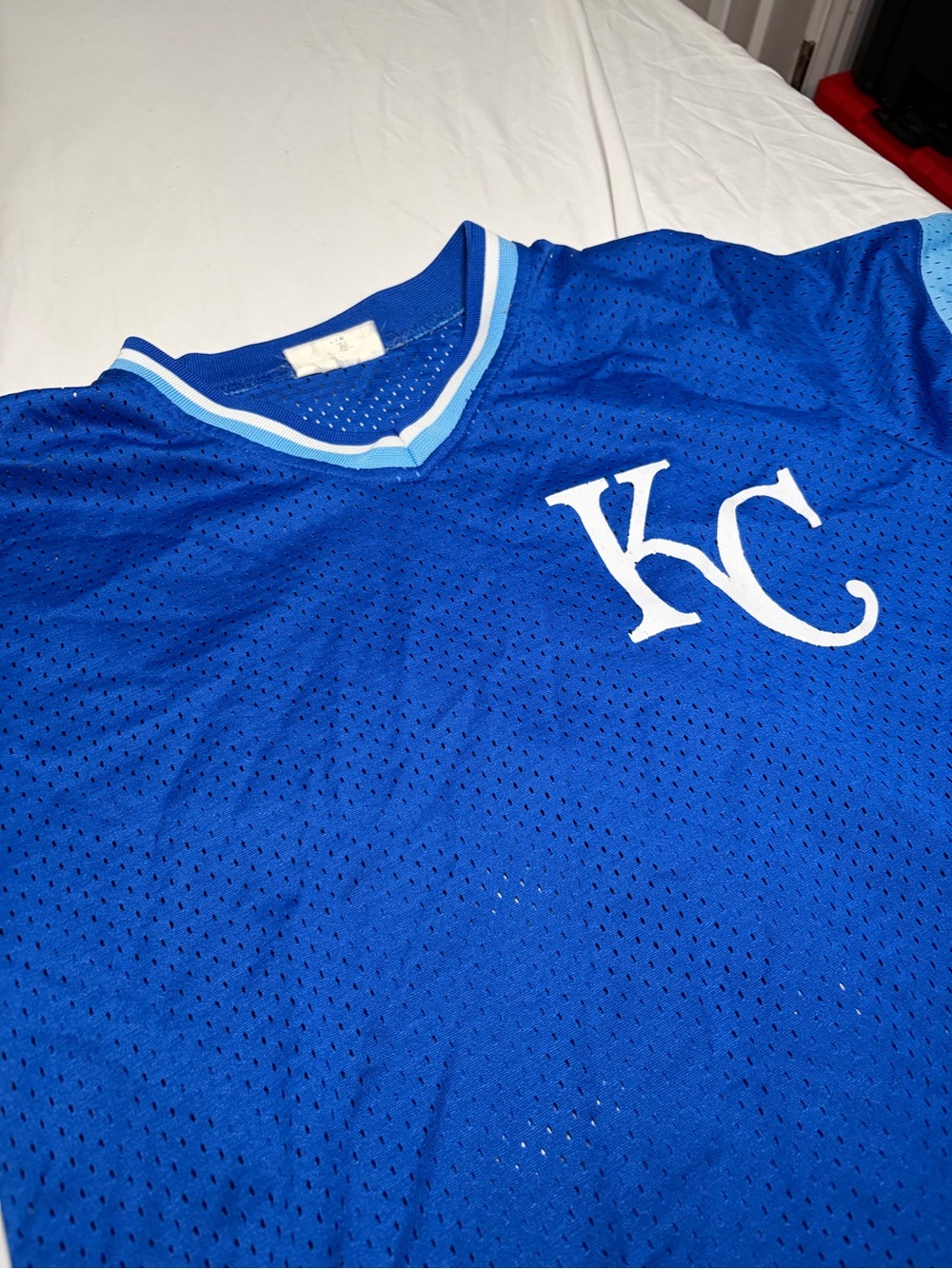 Match Up Blue Kansas City Royals Athletic Promo Jersey Est. Size S